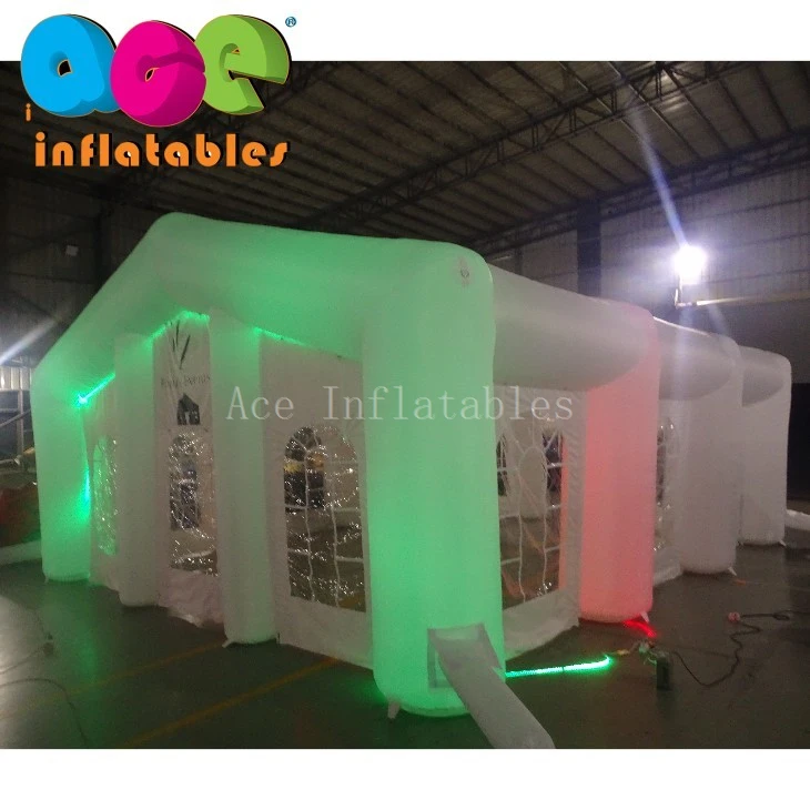 Large LED light Inflatable wedding party tent4