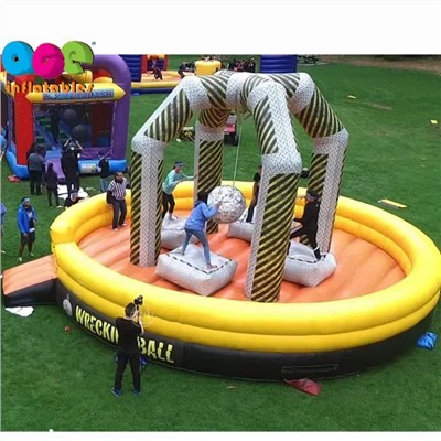 Juegos interactivos inflables Wrecking Ball para eventos
